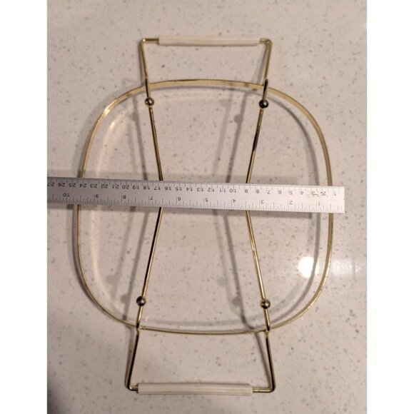 Vintage CorningWare Blue Cornflower Casserole Dish Lid Metal Rack 5 quart - Picture 14 of 16